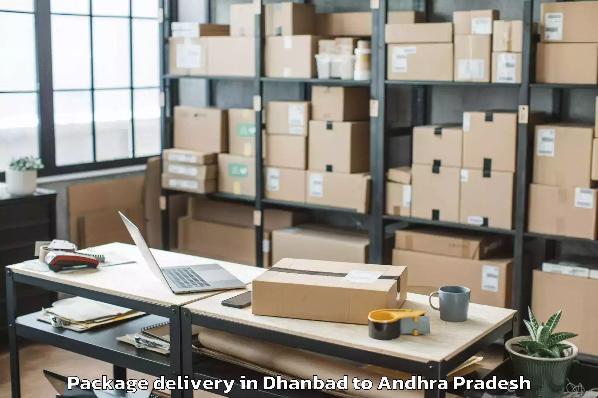 Easy Dhanbad to Prathipadu Package Delivery Booking